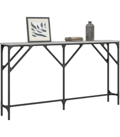 Wandtafel 140x23x75 cm bewerkt hout grijs sonoma Tafels