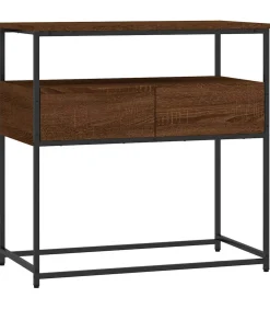 Discount Wandtafel 75x40x75 cm bewerkt hout bruin eikenkleur Tafels
