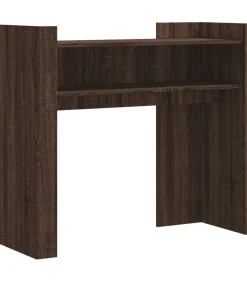 Wandtafel 100x35x90 cm bewerkt hout bruin eikenkleurig Tafels