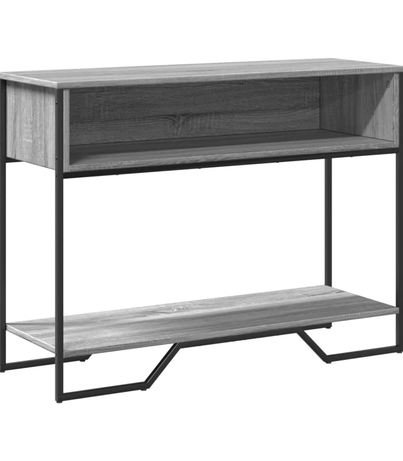 Best Wandtafel 100x35x74,5 cm bewerkt hout grijs sonoma eikenkleurig Tafels