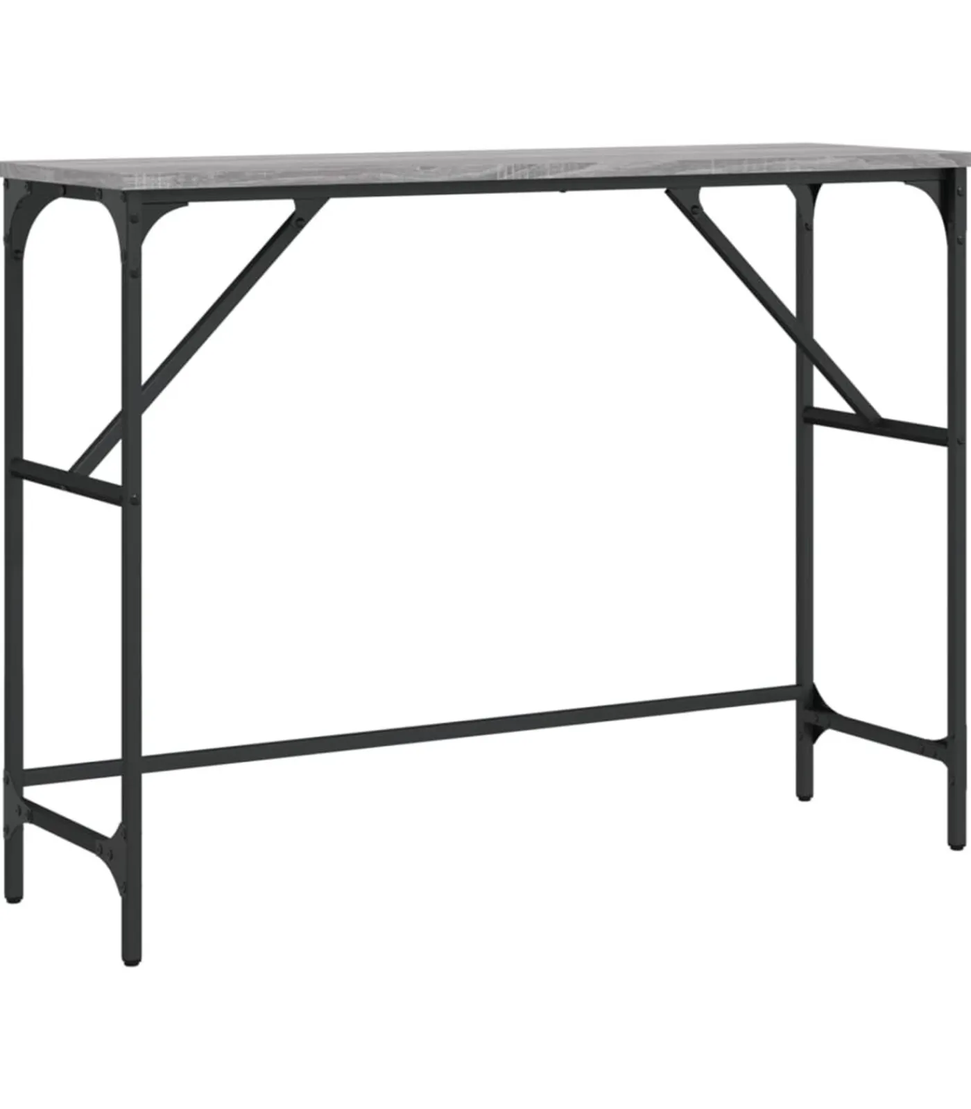 New Wandtafel 100x32x75 cm bewerkt hout grijs sonoma eikenkleurig Tafels