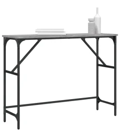 New Wandtafel 100x32x75 cm bewerkt hout grijs sonoma eikenkleurig Tafels