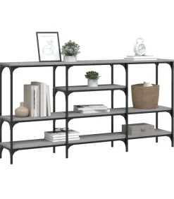 Hot Wandtafel 160x29x80 cm bewerkt hout grijs sonoma eikenkleurig Tafels