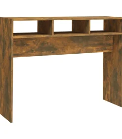 Hot Wandtafel 105x30x80 cm bewerkt hout gerookt eikenkleurig Tafels