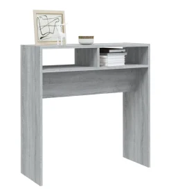 Wandtafel 78x30x80 cm bewerkt hout grijs sonoma eikenkleurig Tafels