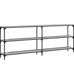 Best Wandtafel 200x29x75 cm bewerkt hout grijs sonoma eikenkleurig Tafels