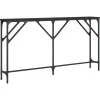 Sale Wandtafel 140x23x75 cm bewerkt hout zwart Tafels