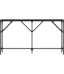 Sale Wandtafel 140x23x75 cm bewerkt hout zwart Tafels