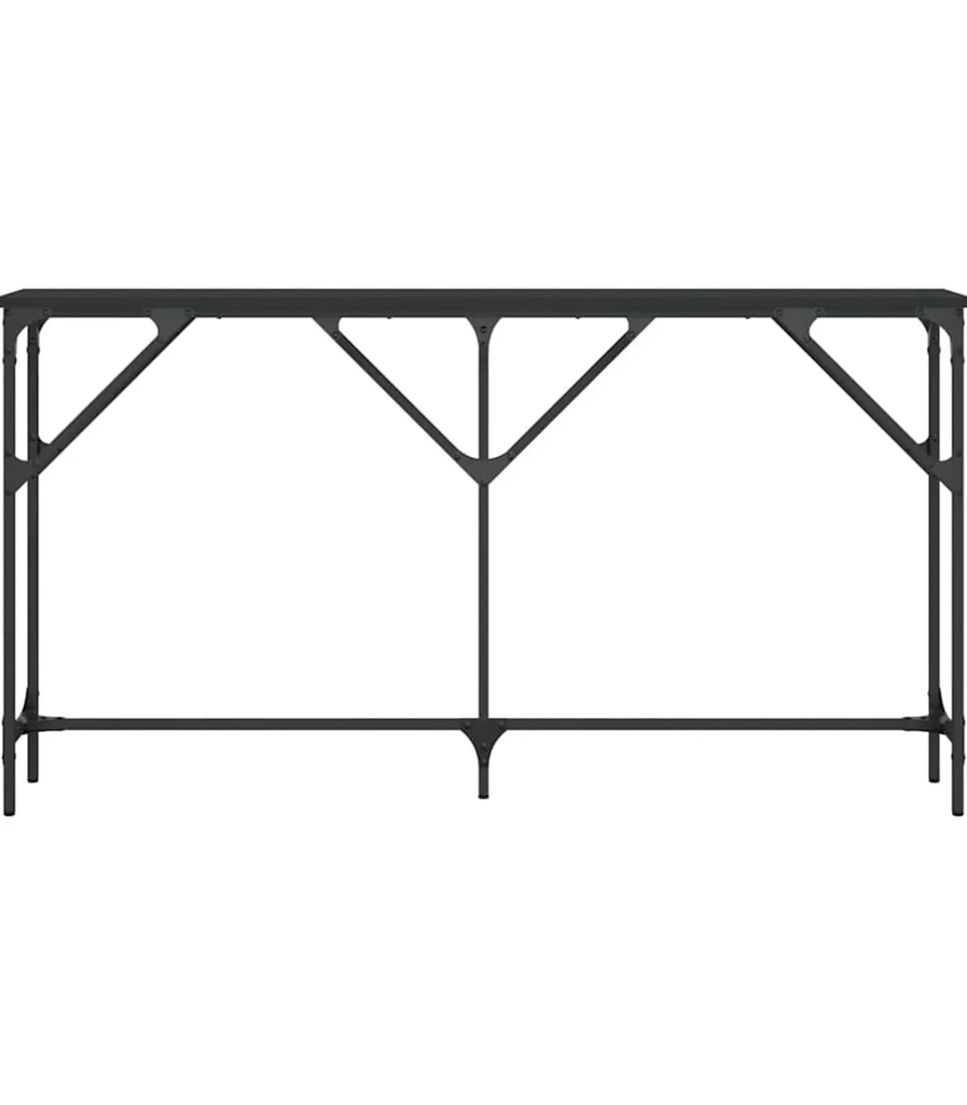 Sale Wandtafel 140x23x75 cm bewerkt hout zwart Tafels