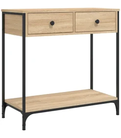 Outlet Wandtafel 75x34,5x75 cm bewerkt hout sonoma eikenkleurig Tafels