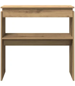 Online Wandtafel 80x30x80 cm bewerkt hout artisanaal eikenkleurig Tafels