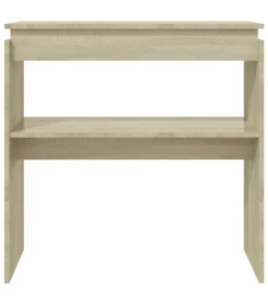 Wandtafel 80x30x80 cm bewerkt hout sonoma eikenkleurig Tafels