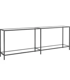 Outlet Wandtafel 220x35x75,5 cm gehard glas transparant Tafels