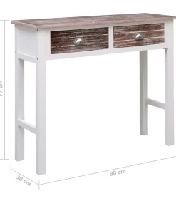 Clearance Wandtafel 90x30x77 cm hout bruin Tafels