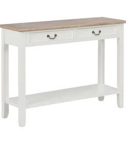 Sale Wandtafel 110x35x80 cm hout wit Tafels