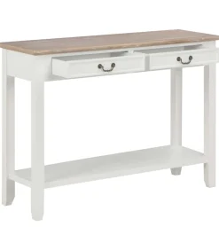 Sale Wandtafel 110x35x80 cm hout wit Tafels