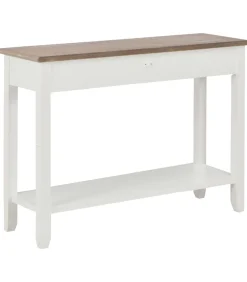 Sale Wandtafel 110x35x80 cm hout wit Tafels