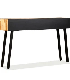 New Wandtafel 120x30x76 cm massief gerecycled teakhout Tafels