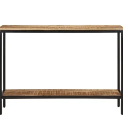 Wandtafel 100x35x70 cm massief ruw mangohout Tafels