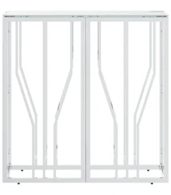 Outlet Wandtafel 70x30x70 cm roestvrij staal en glas Tafels