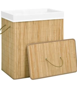 Sale Wasmand met 2 vakken 100 L bamboe Manden En Bakken