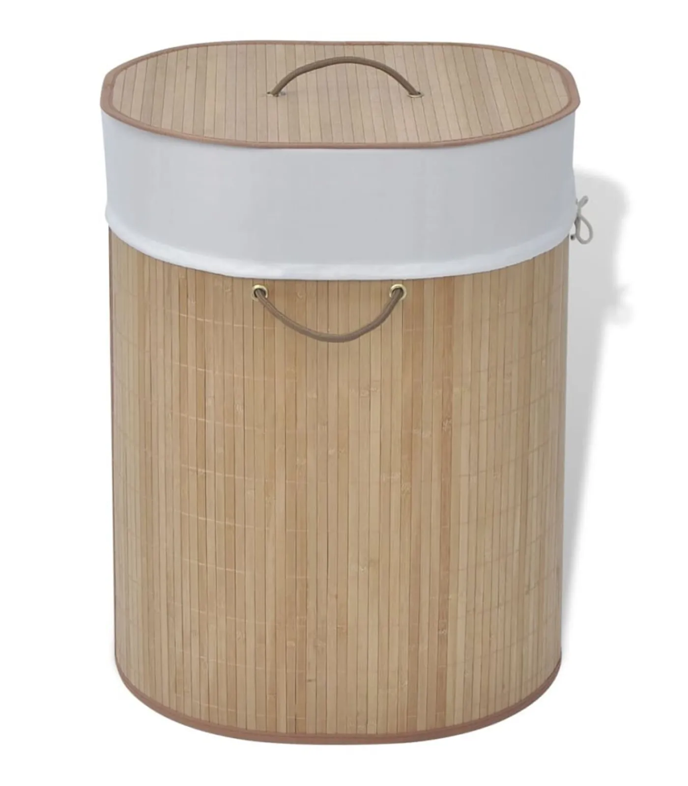 Best Wasmand ovaal bamboe natuurlijk Manden En Bakken