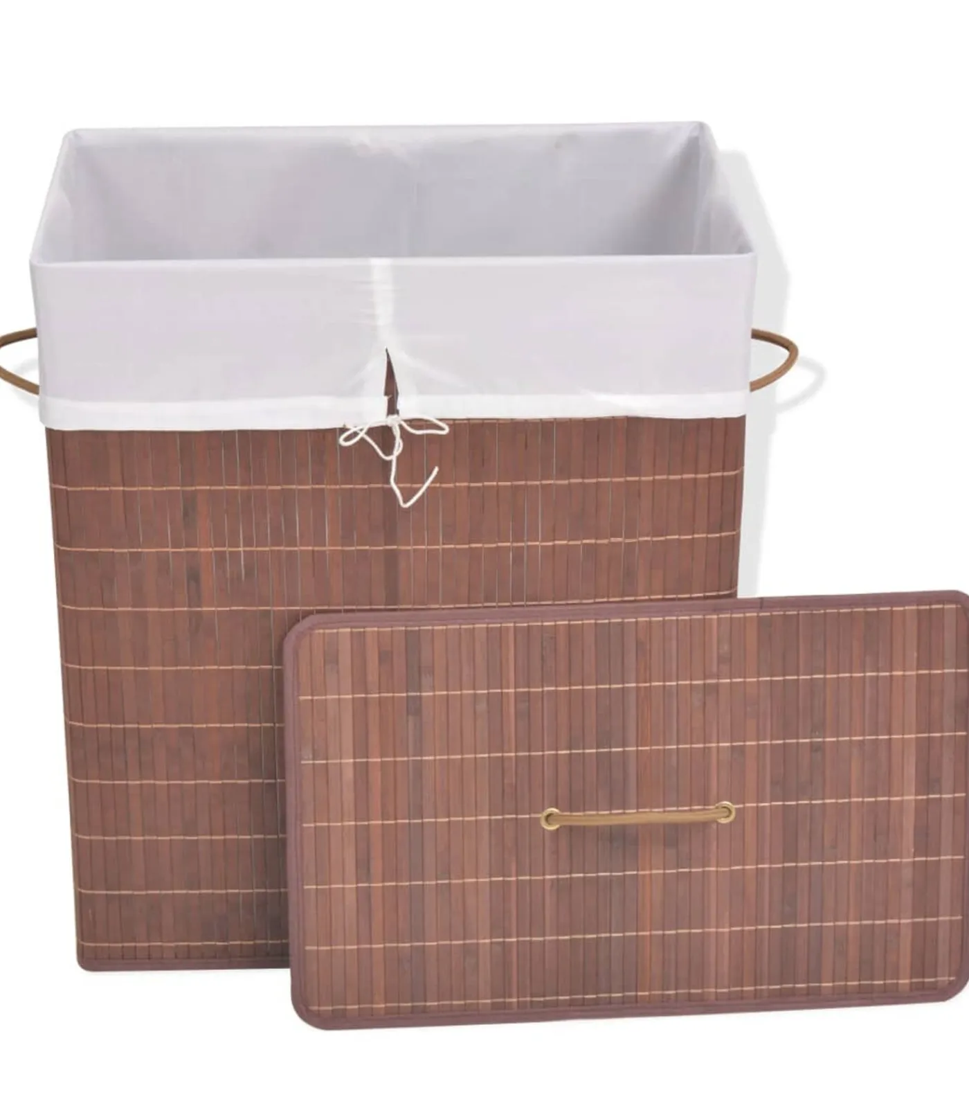 Sale Wasmand rechthoekig bamboe bruin Manden En Bakken