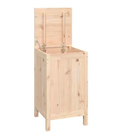 Wasmand 44x44x76 cm massief grenenhout Manden En Bakken