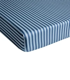 Online WATER GARDEN Bleu - Hoeslaken Satijn katoen Hoeslakens