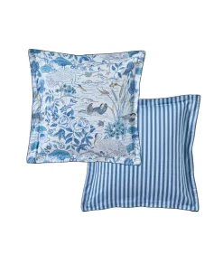 New WATER GARDEN Bleu - Kussensloop Satijn katoen Kussenslopen