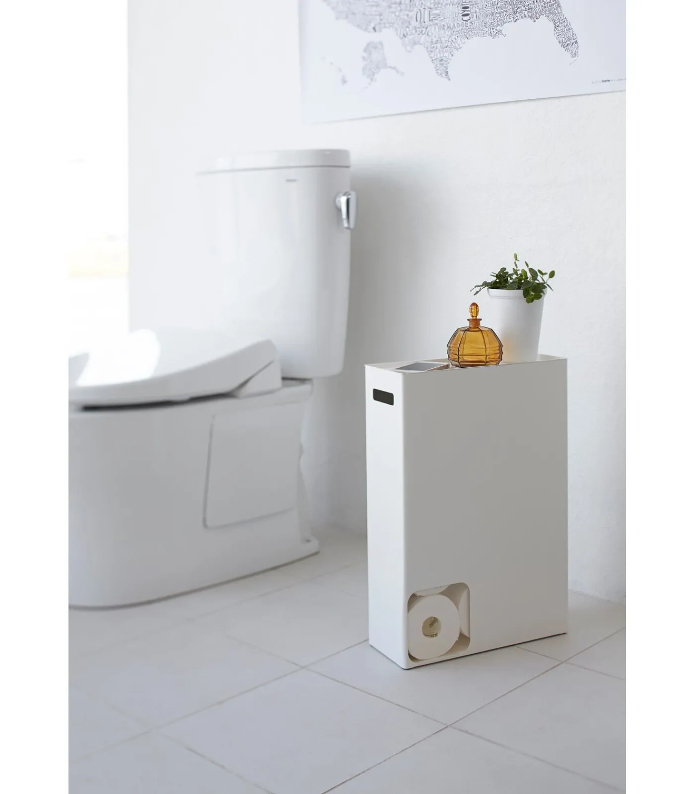 Clearance WC Rolhouder - Plate - Wit Toiletaccessoires