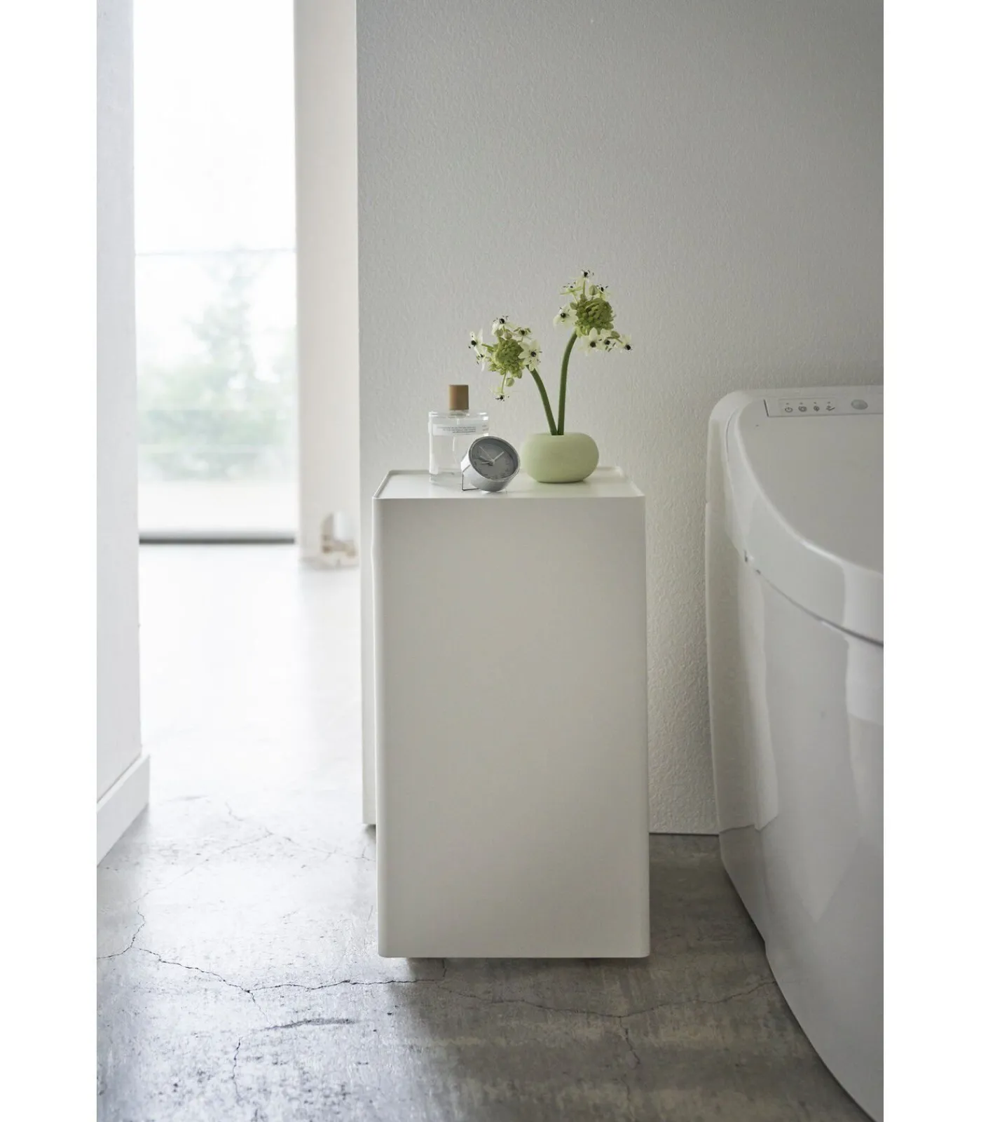 Outlet WC Rolhouder met Wieltjes - Tower - Wit Toiletaccessoires