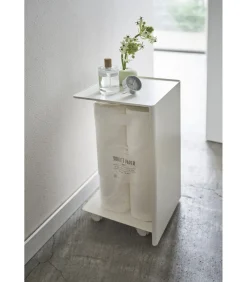 Outlet WC Rolhouder met Wieltjes - Tower - Wit Toiletaccessoires
