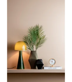 Hot Wekker Brisk Dome - Okergeel - 6.5x11x13.8cm Klokken