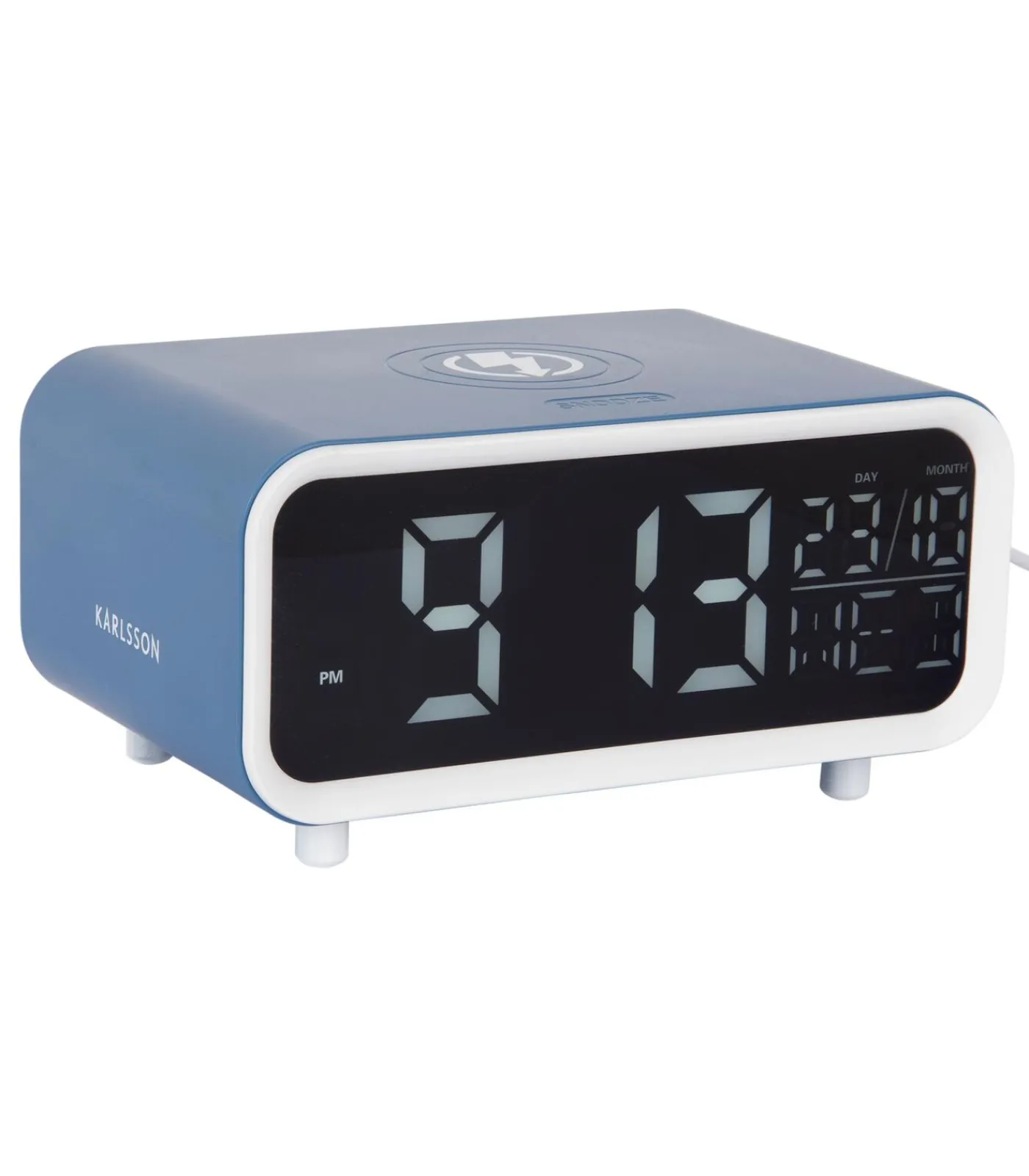 Hot Wekker Chunky Led - Klassiek blauw - 17x11x8.6cm Klokken