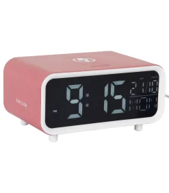 Best Wekker Chunky Led - Oudroze - 17x11x8.6cm Klokken