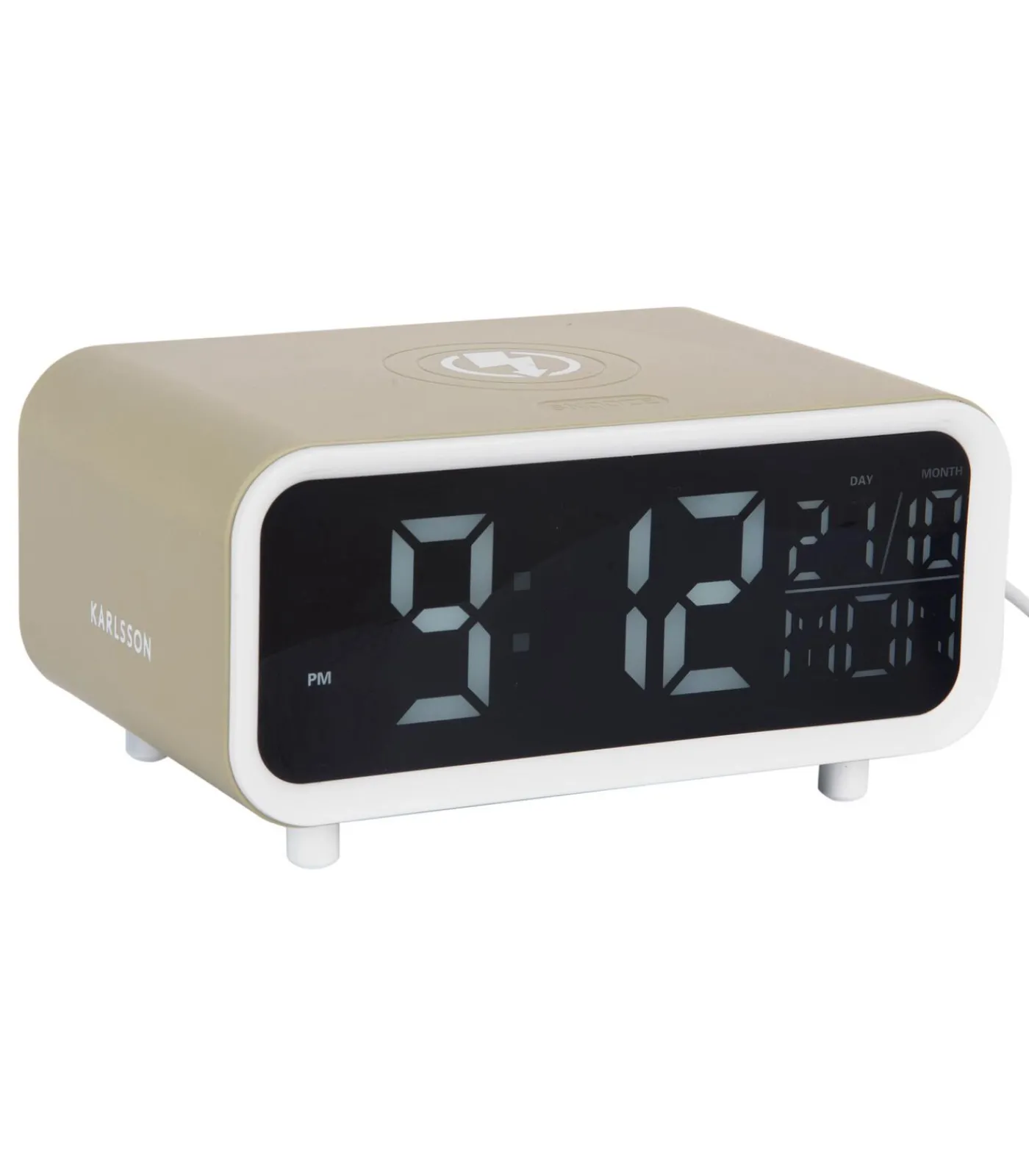 Sale Wekker Chunky Led - Theegroen - 17x11x8.6cm Klokken