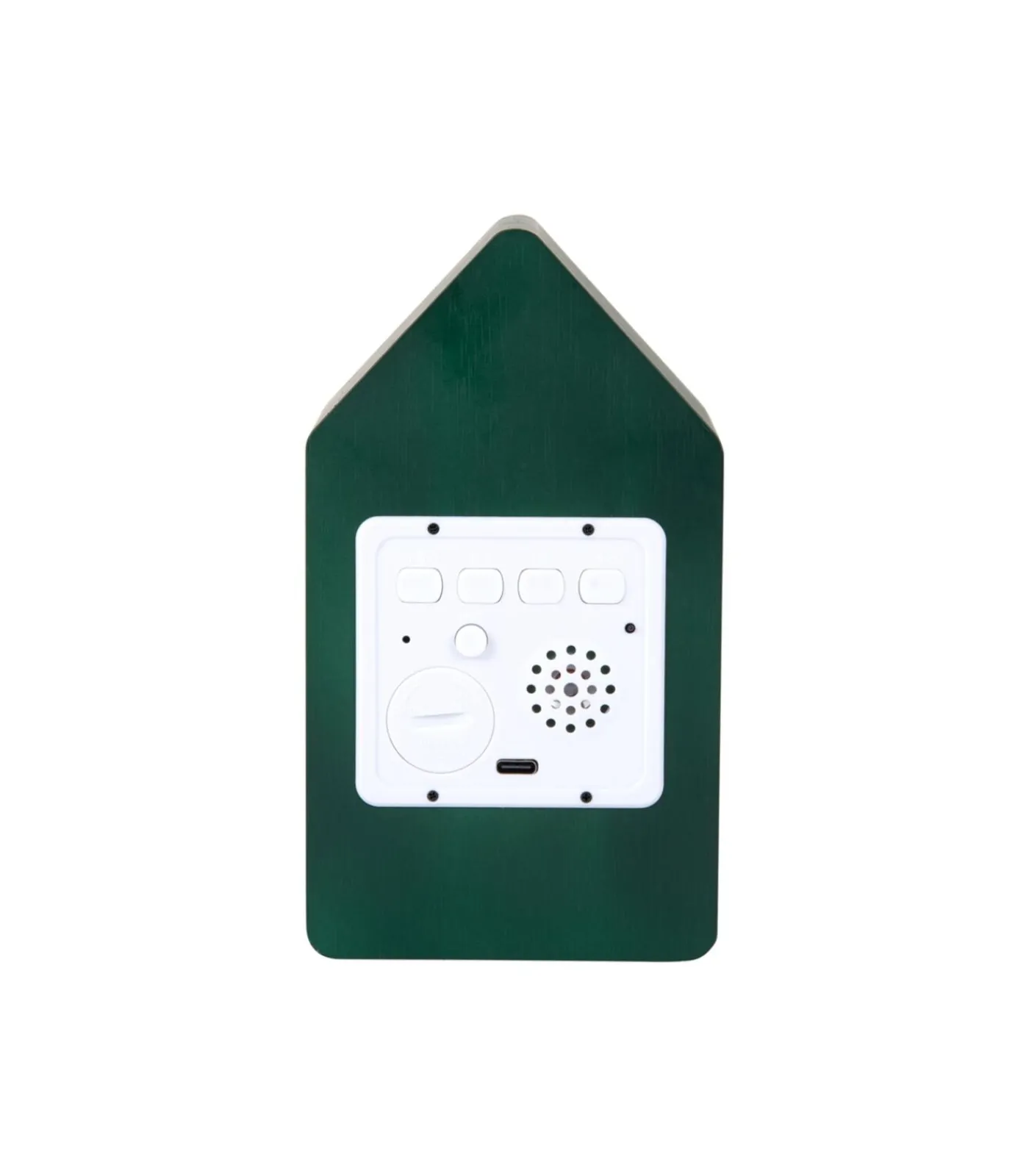 Clearance Wekker Cuckoo Led - Groen - 9x9x15.8cm Klokken