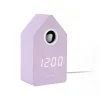 Sale Wekker Cuckoo Led - Paars - 9x9x15.8cm Klokken