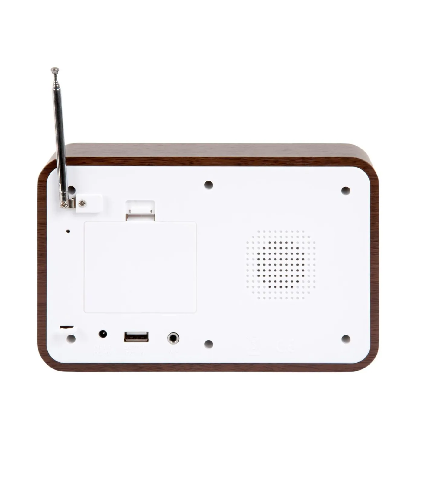 Discount Wekker Fm Radio - Donker hout - 19.2x6.6x12.5cm Klokken