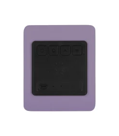 Outlet Wekker Funky Vibes - Matpaars - 9.5x6.5x11.5cm Klokken