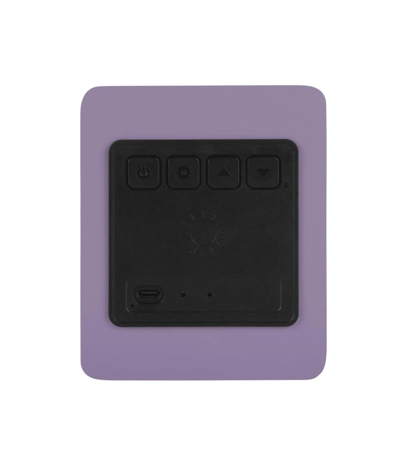 Outlet Wekker Funky Vibes - Matpaars - 9.5x6.5x11.5cm Klokken