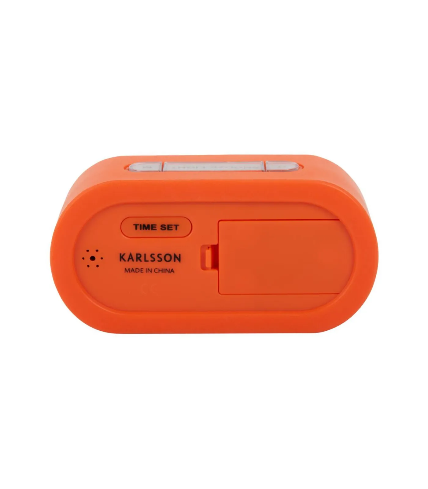 New Wekker Gummy - Helderoranje - 5x14x7cm Klokken