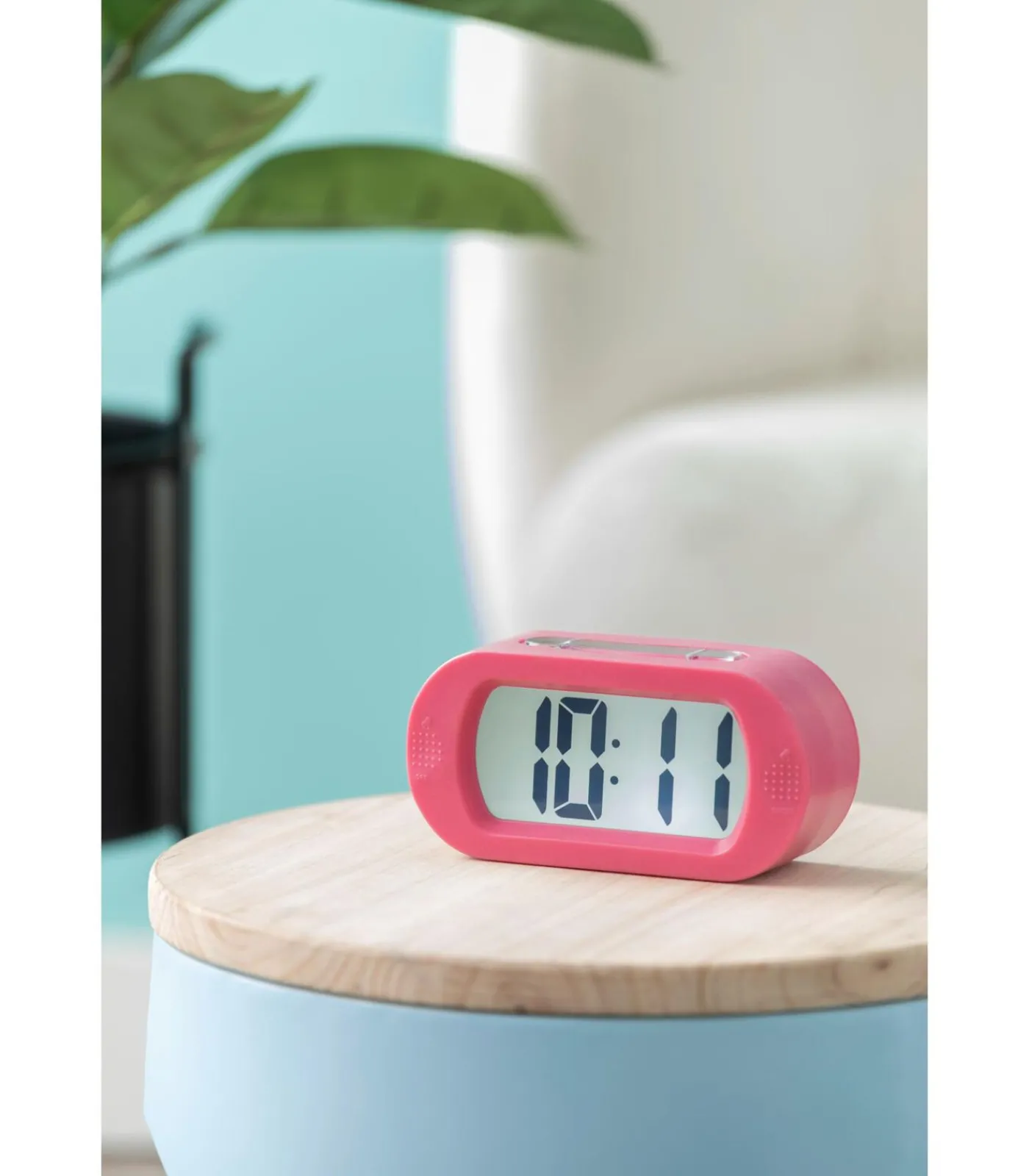 Wekker Gummy - Helderroze - 5x14x7cm Klokken