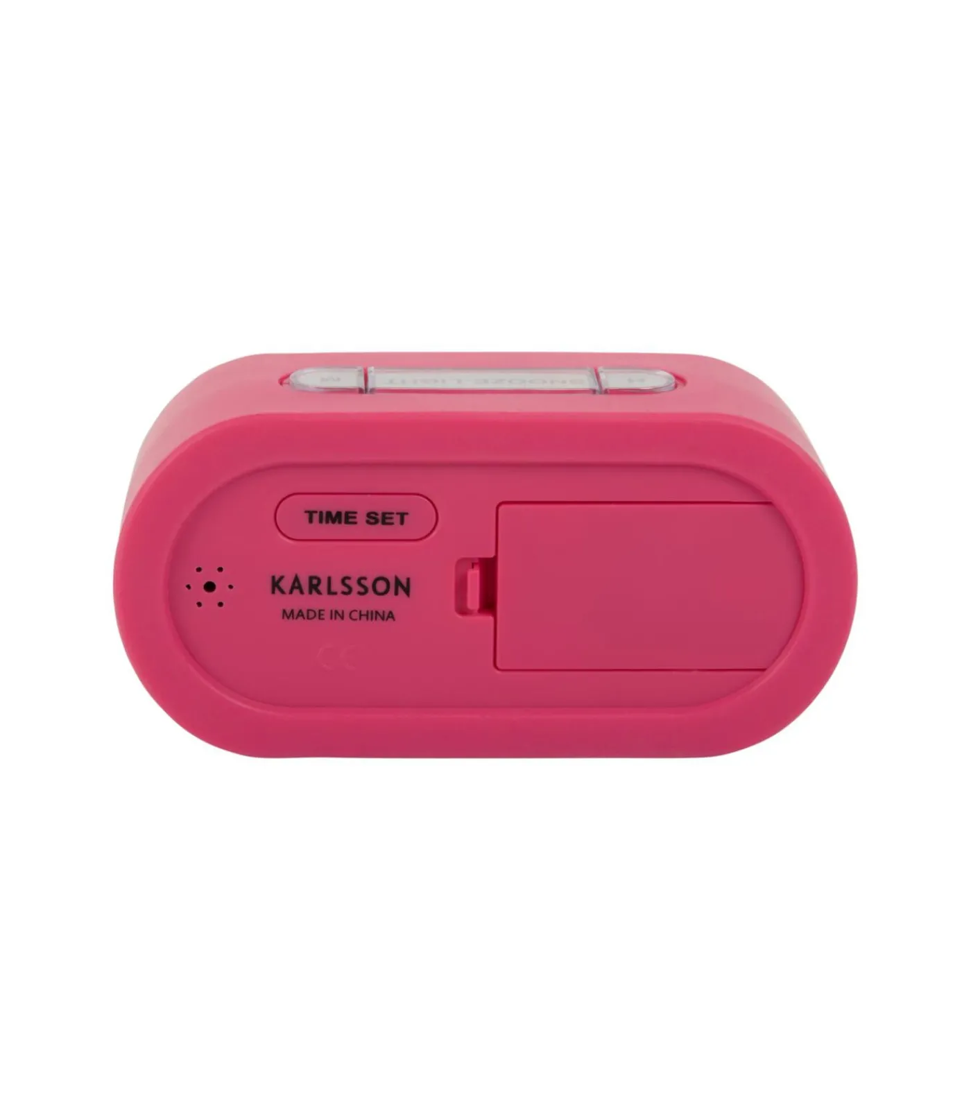 Wekker Gummy - Helderroze - 5x14x7cm Klokken