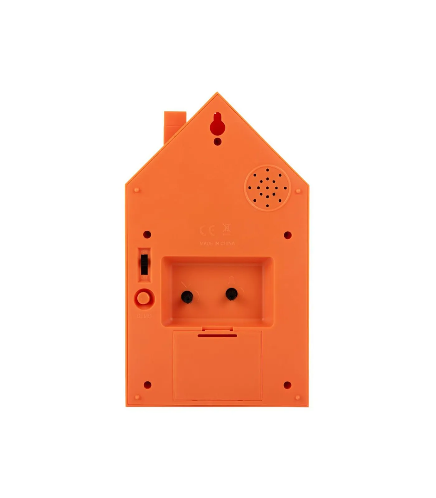 Wekker Modern Cuckoo - Helderoranje - 6x12x20cm Klokken