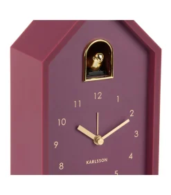 Online Wekker Modern Cuckoo Oro - Paars - 15x11.5x20cm Klokken