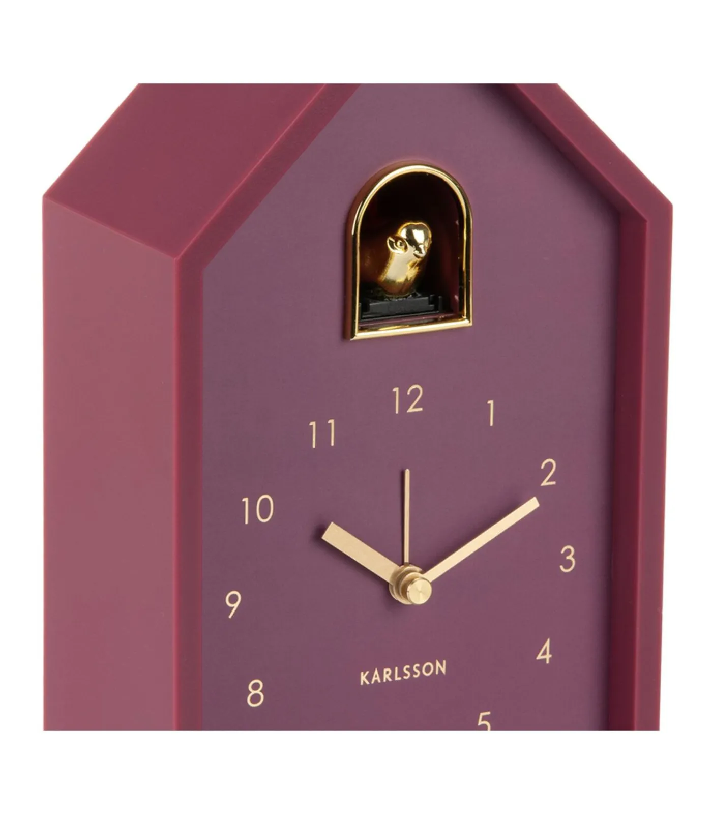 Online Wekker Modern Cuckoo Oro - Paars - 15x11.5x20cm Klokken