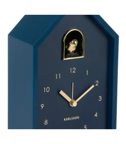 Wekker Modern Cuckoo Oro - Blauw - 15x11.5x20cm Klokken