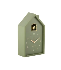 Discount Wekker Modern Cuckoo Oro - Groen - 15x11.5x20cm Klokken
